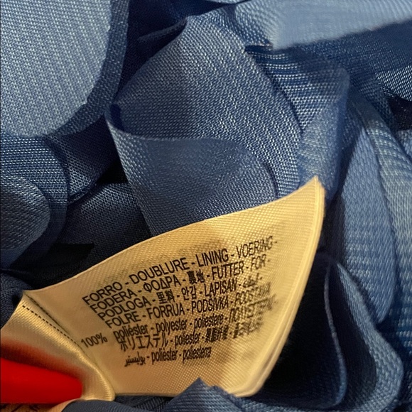 Zara Floral Blue Women's Cape Size-Large NWT - Picture 9 of 16